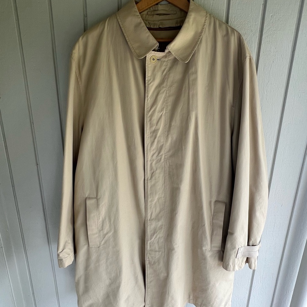 Burberry Beige Trench Coat size 46R men’s - Picture 13 of 14